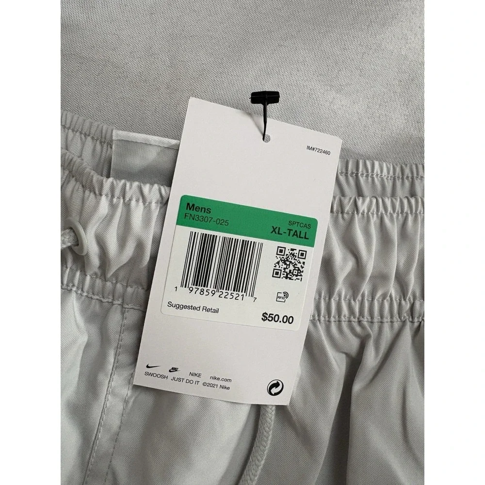 NEW Nike Sportswear Club Mesh Lined Woven Flow Shorts Men's XL-TALL FN3307-025